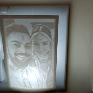 Personalised Arc Lithophane with 3D Printed Holder