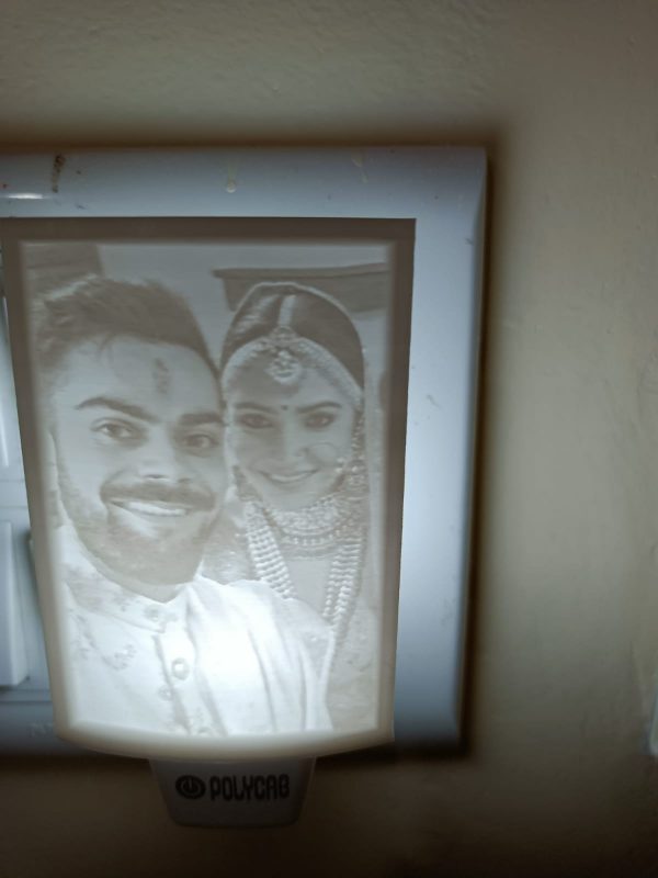 Personalised Arc Lithophane with 3D Printed Holder